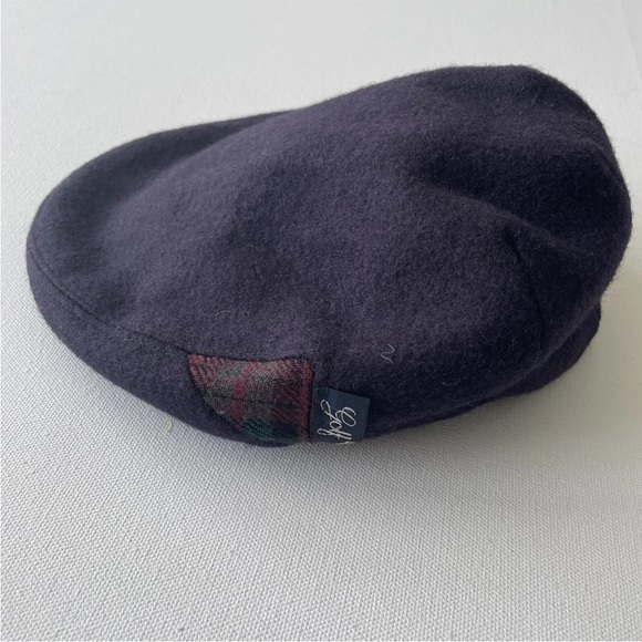 Golf Club Men's Wool Scally Hat Flat Cap Paris Elegance Made in France Blue S - Picture 7 of 7